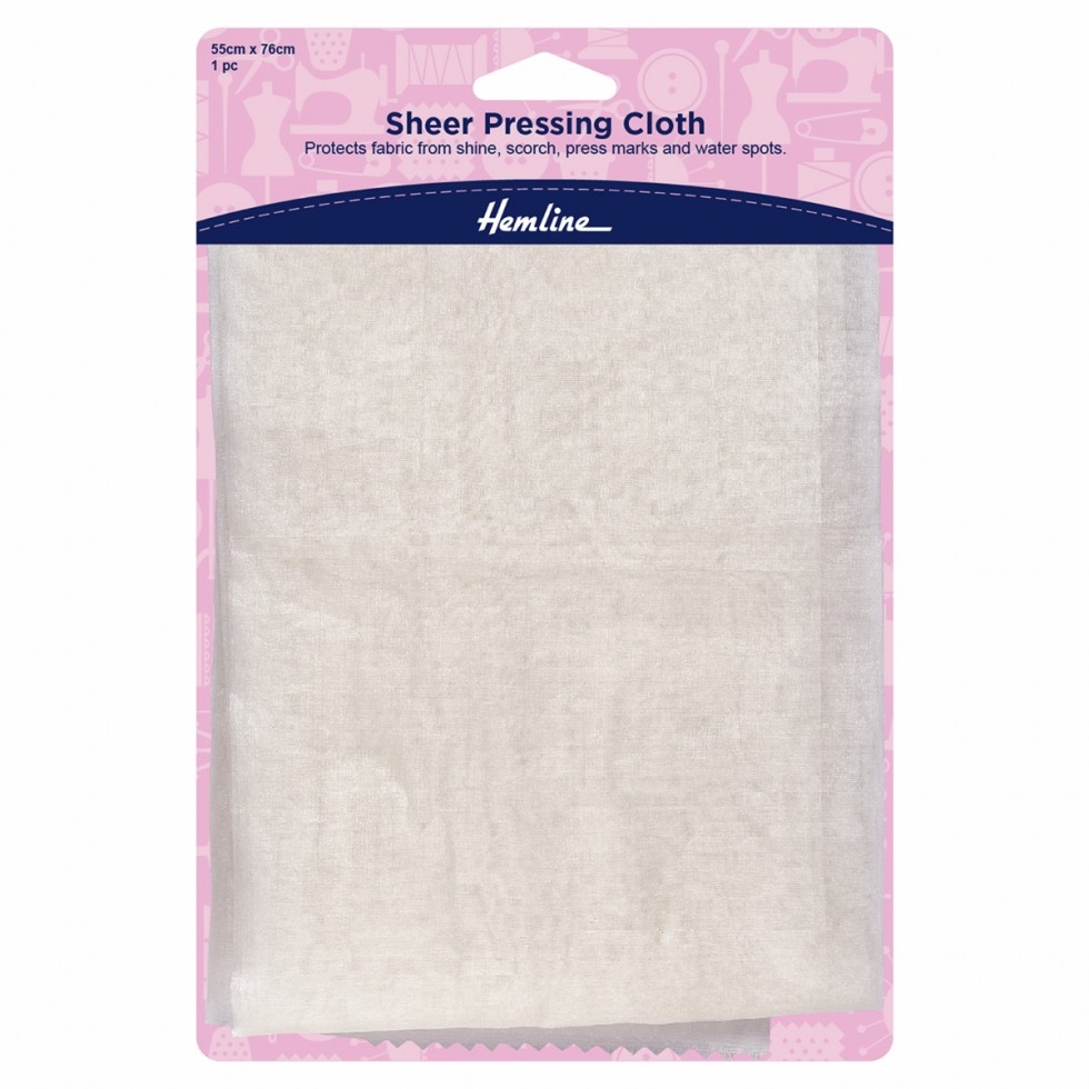 Hemline Silk Organza Sheer Pressing Cloth