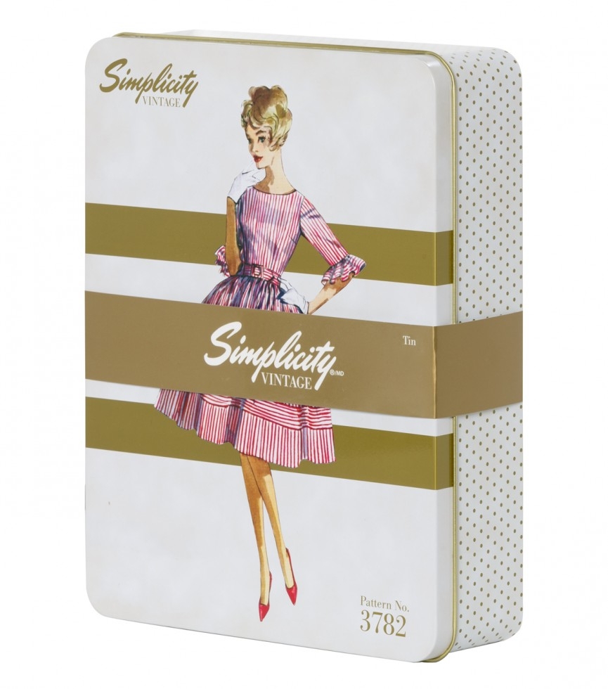 Simplicity Vintage Style Storage Tin