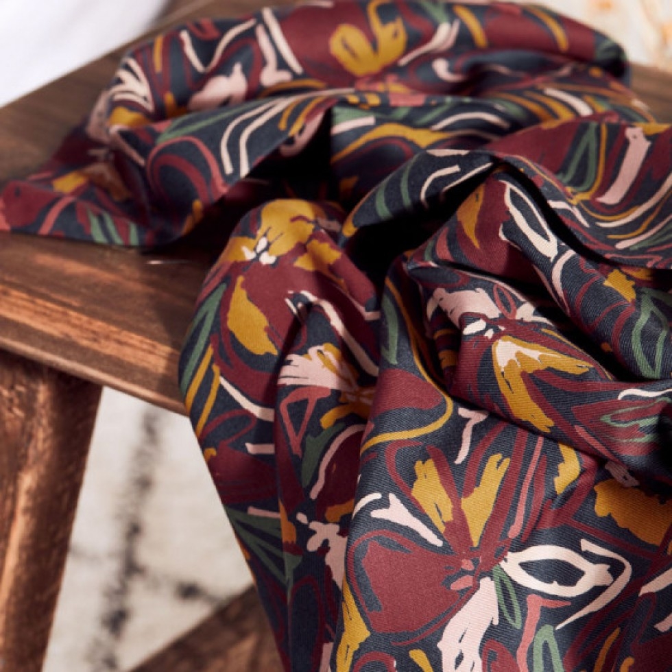 Atelier Brunette Hilma Viscose Twill Fabric Rust