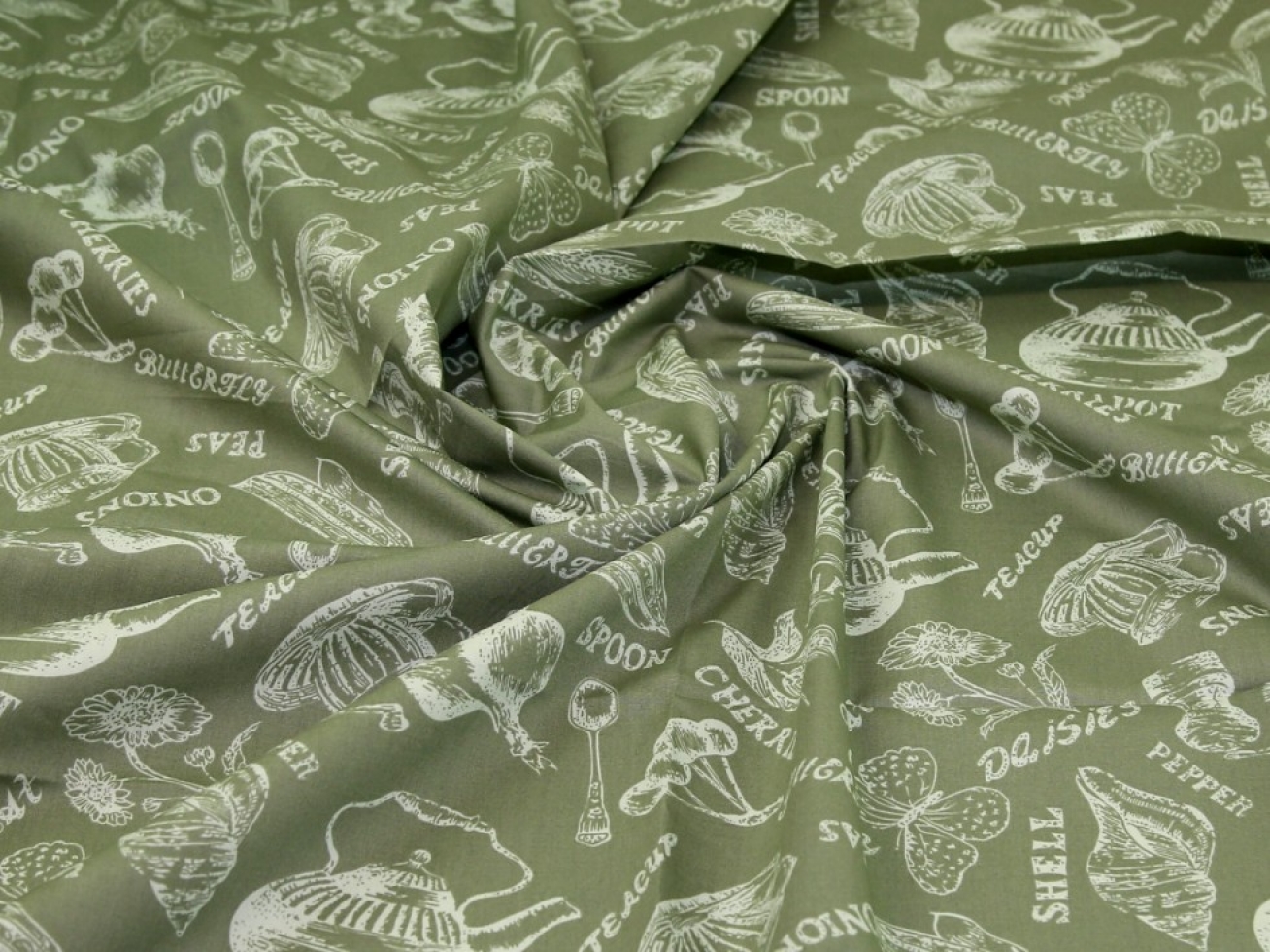 100% Cotton Poplin Fabric Sage