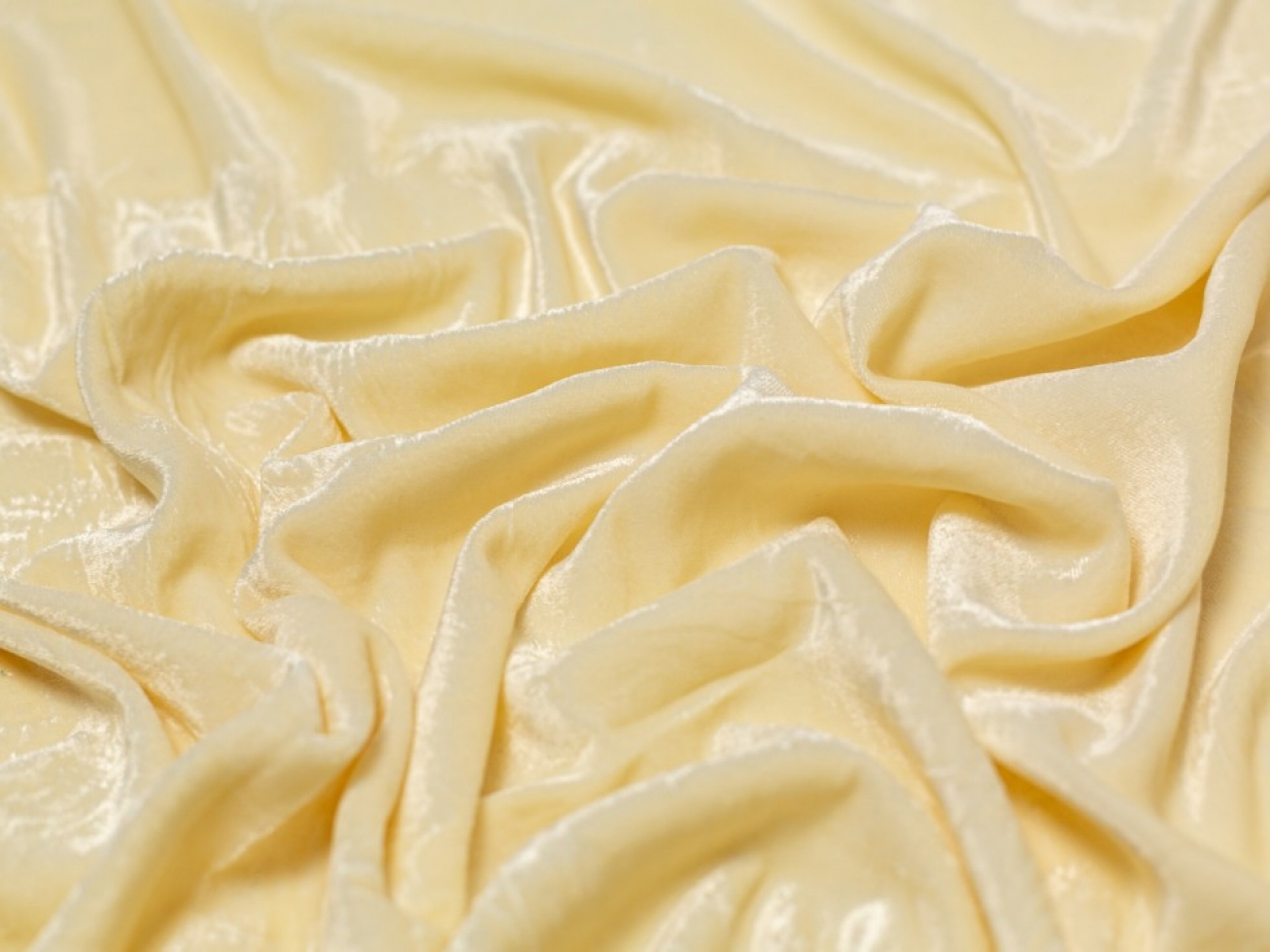 Minerva Core Range Triple Crown Velvet Fabric Cream