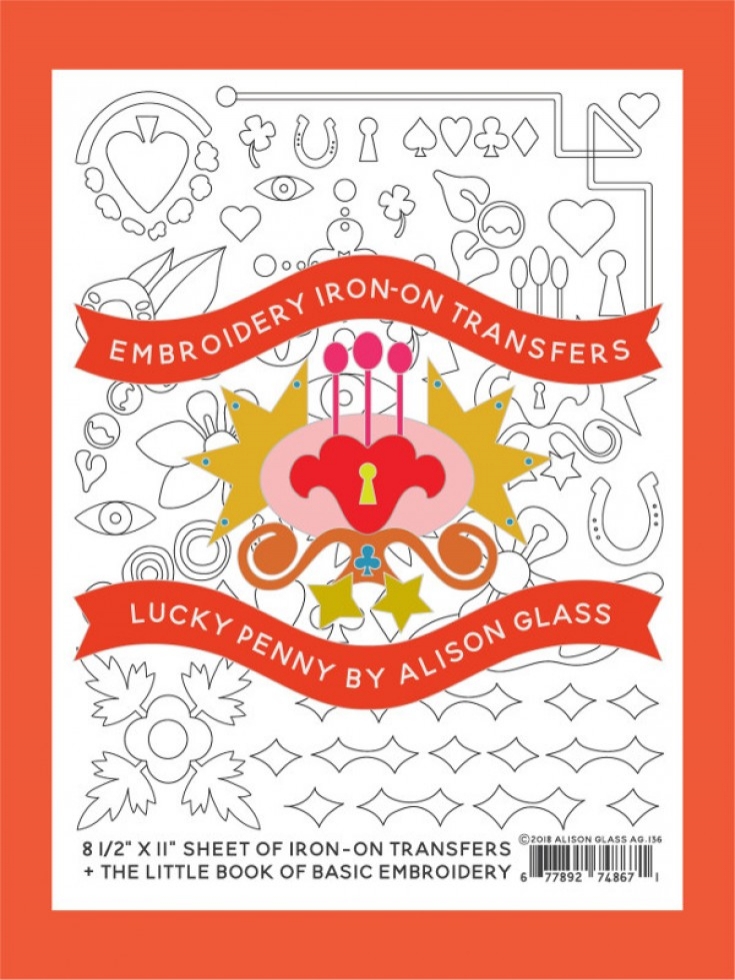 Alison Glass Embroidery Transfers Lucky Penny