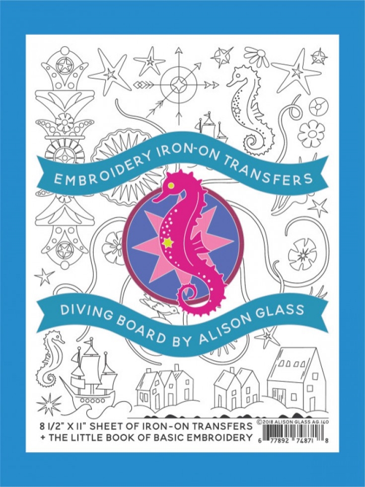 Alison Glass Embroidery Transfers Diving Board