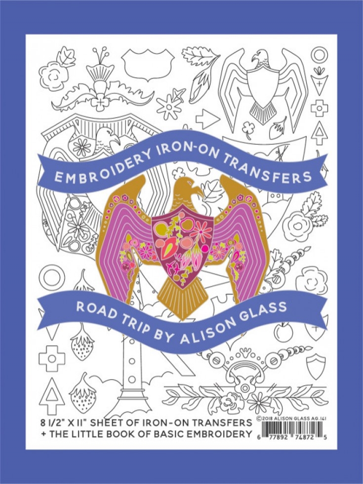Alison Glass Embroidery Transfers Road Trip