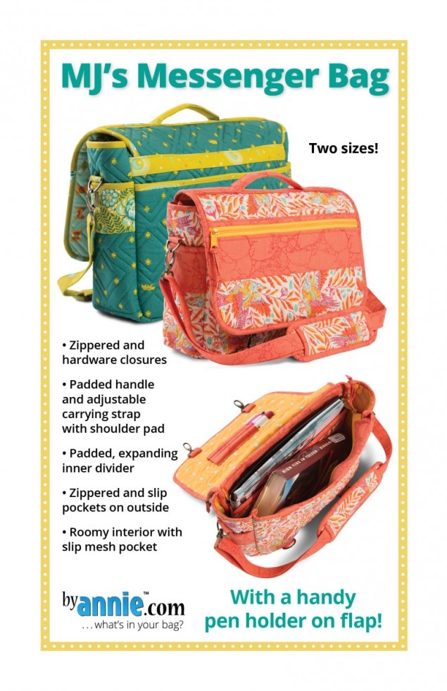 By Annie Paper Sewing Pattern MJs Messenger Bag