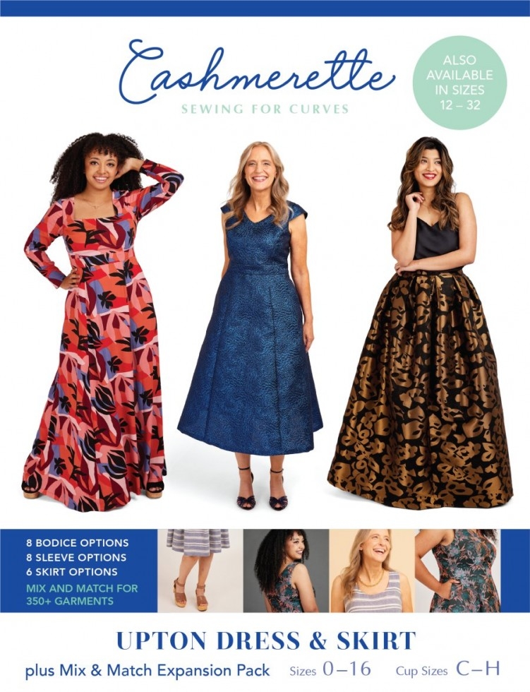 Cashmerette Paper Sewing Pattern Upton Dress & Expansion Pack