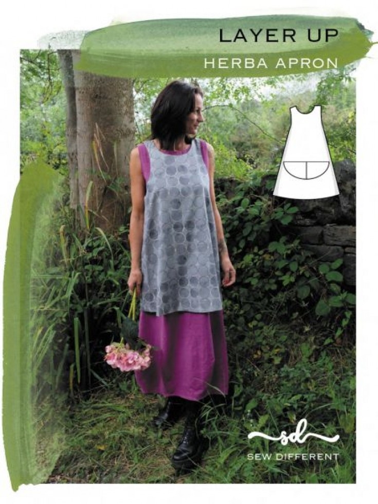 Sew Different Paper Sewing Pattern Herba Apron