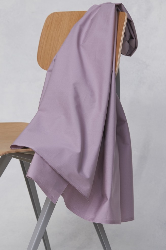 Mind The MAKER Organic Papertouch 100% Cotton Poplin Fabric Lilac