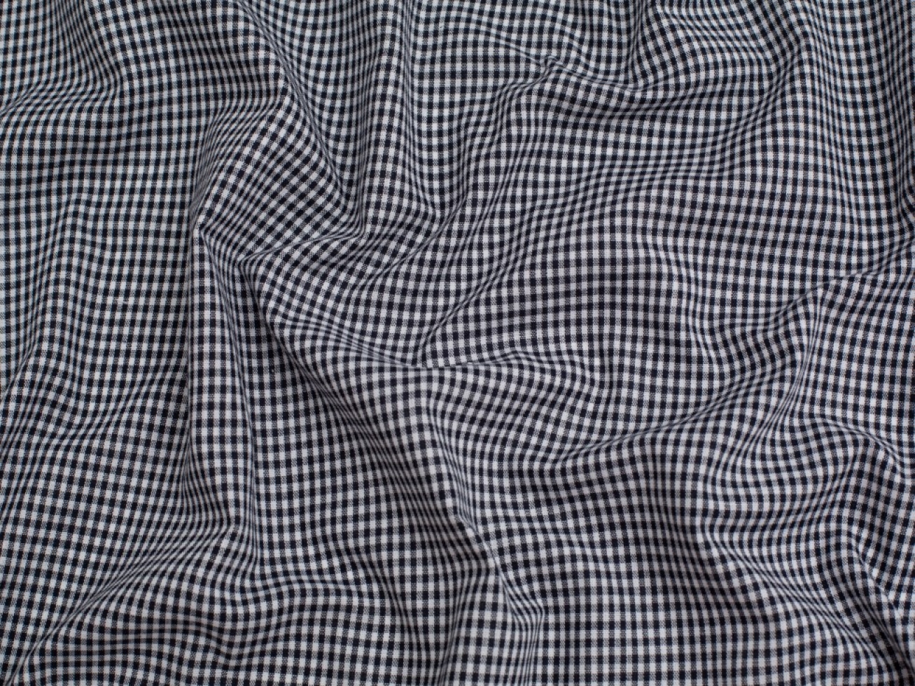 Minerva Core Range 1/8 inch 100% Cotton Gingham Fabric Navy Blue