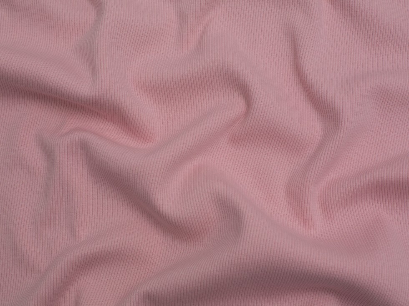 Minerva Core Range Heavy Tubular Ribbing Stretch Knit Fabric Light Pink