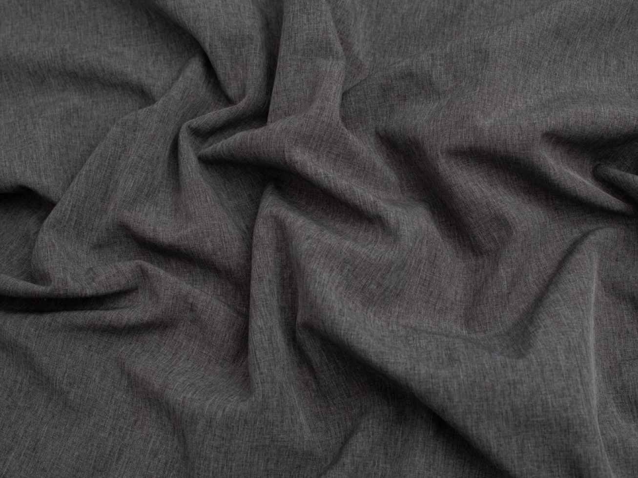 Minerva Core Range Stretch Woven Fleece Back Soft Shell Coating Fabric Dark Grey