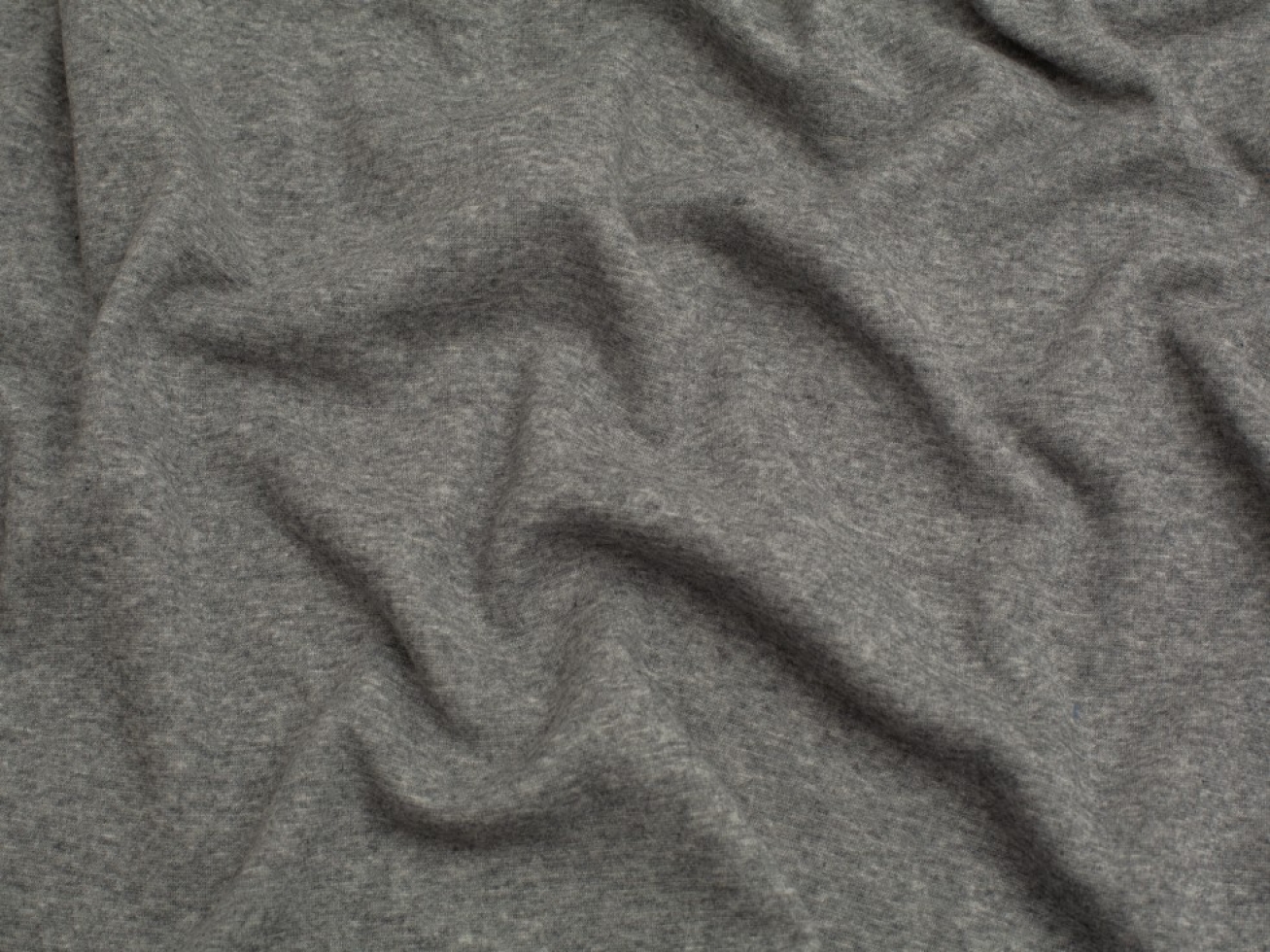Minerva Core Range Fur Back Sweatshirt Stretch Knit Fabric Dark Grey