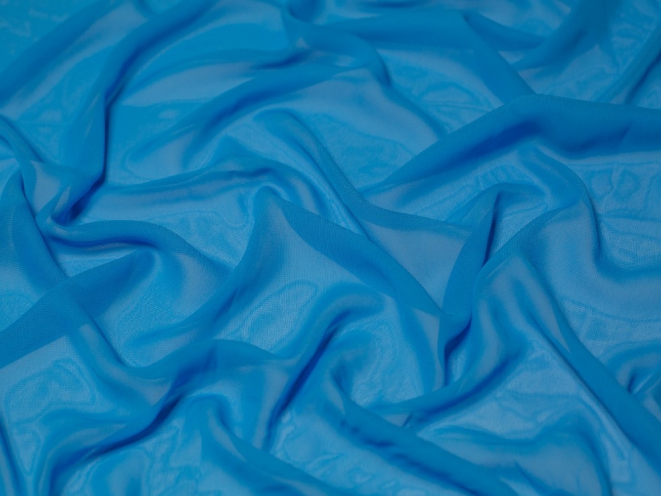 Minerva Core Range Sheer Chiffon Fabric Turquoise