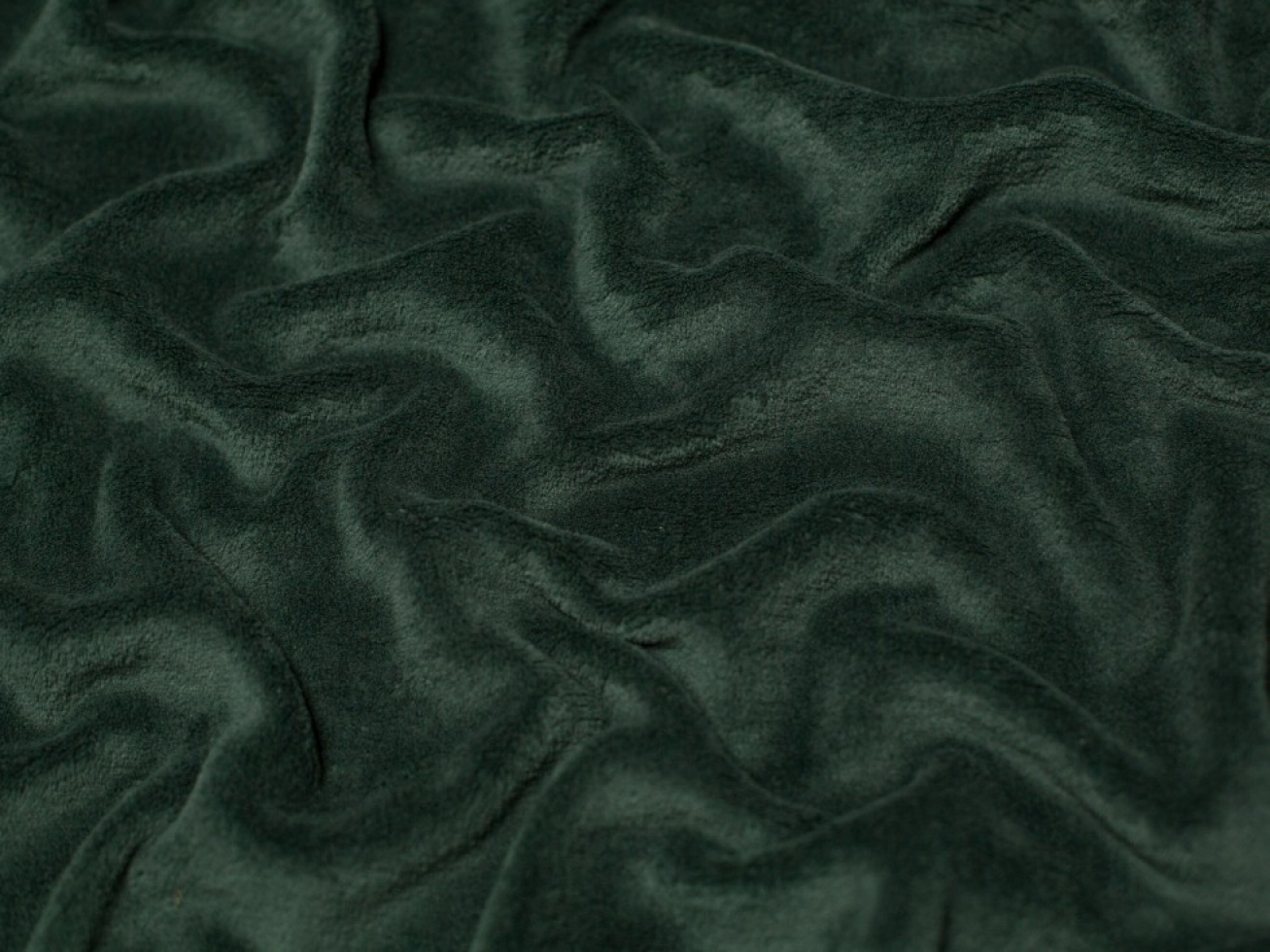 Minerva Core Range Super Soft Plush Cuddle Fleece Fabric Bottle Green