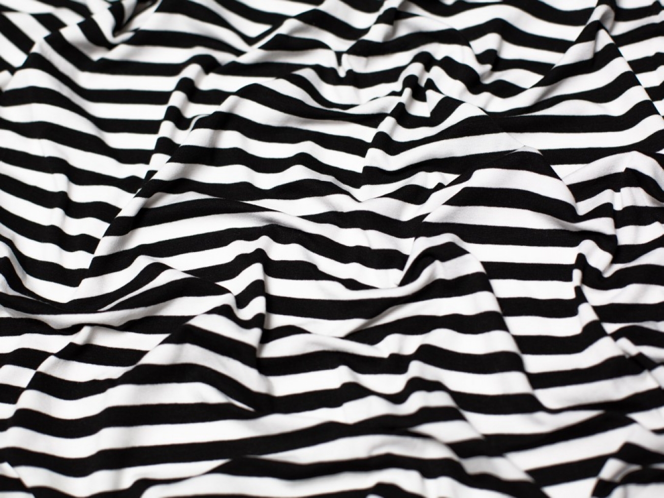 Viscose Jersey Stretch Knit Fabric Black