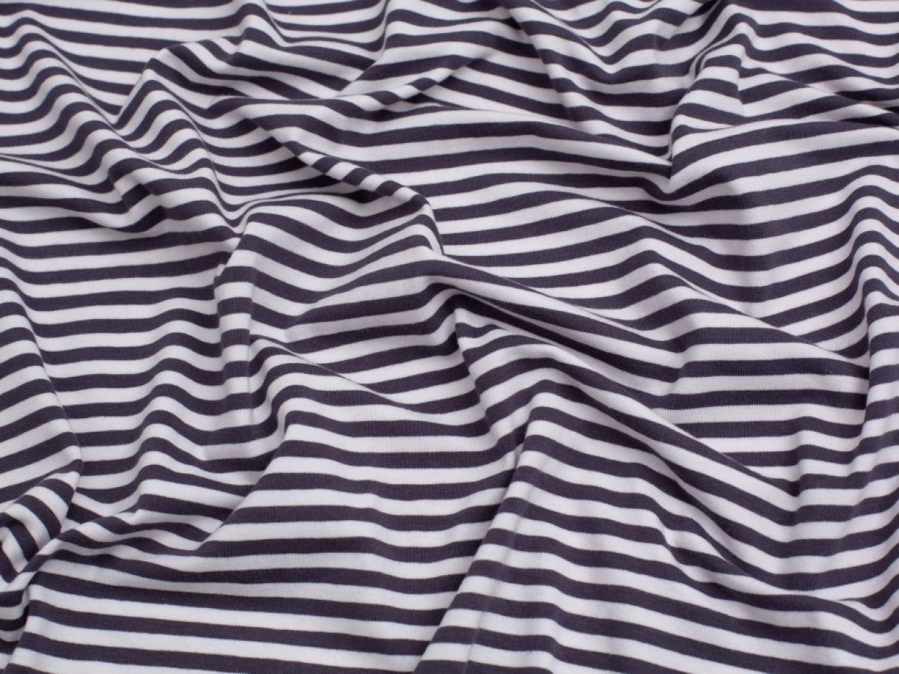 Minerva Core Range Cotton Jersey Stretch Knit Fabric Dark Grey
