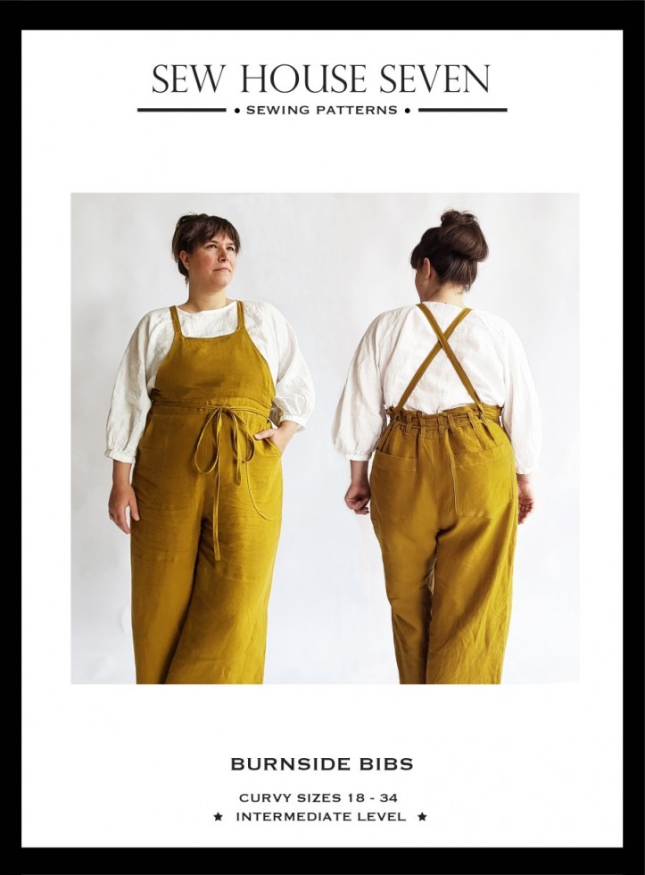 Sew House Seven Paper Sewing Pattern Burnside Bibs