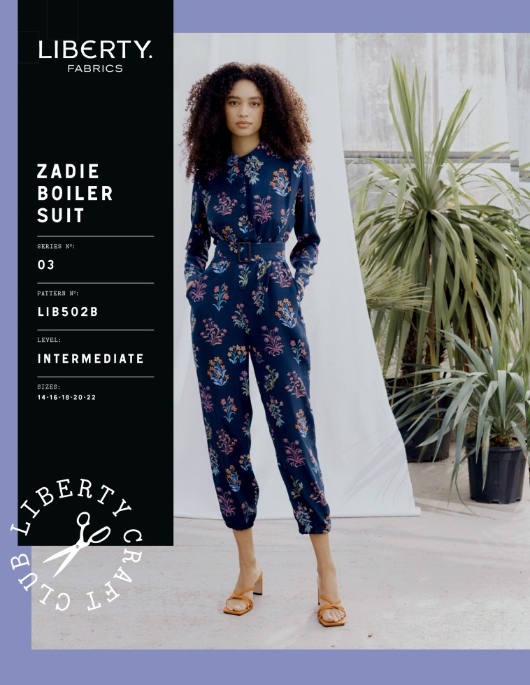 Liberty London Paper Sewing Pattern Zadie Boiler Suit