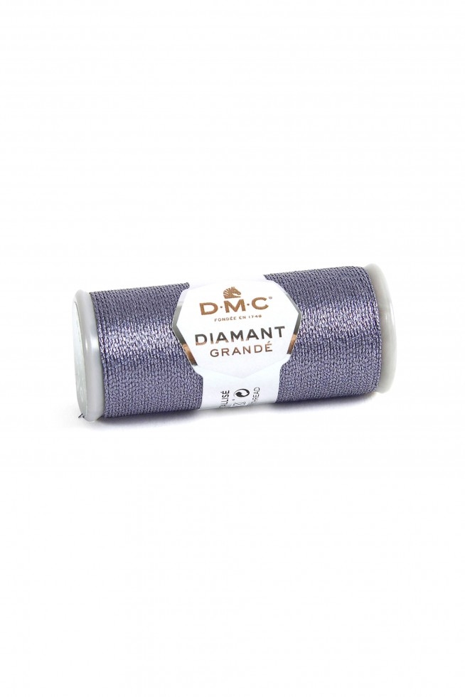 DMC Diamant Grande Metallic Embroidery Thread G317 Dark Silver