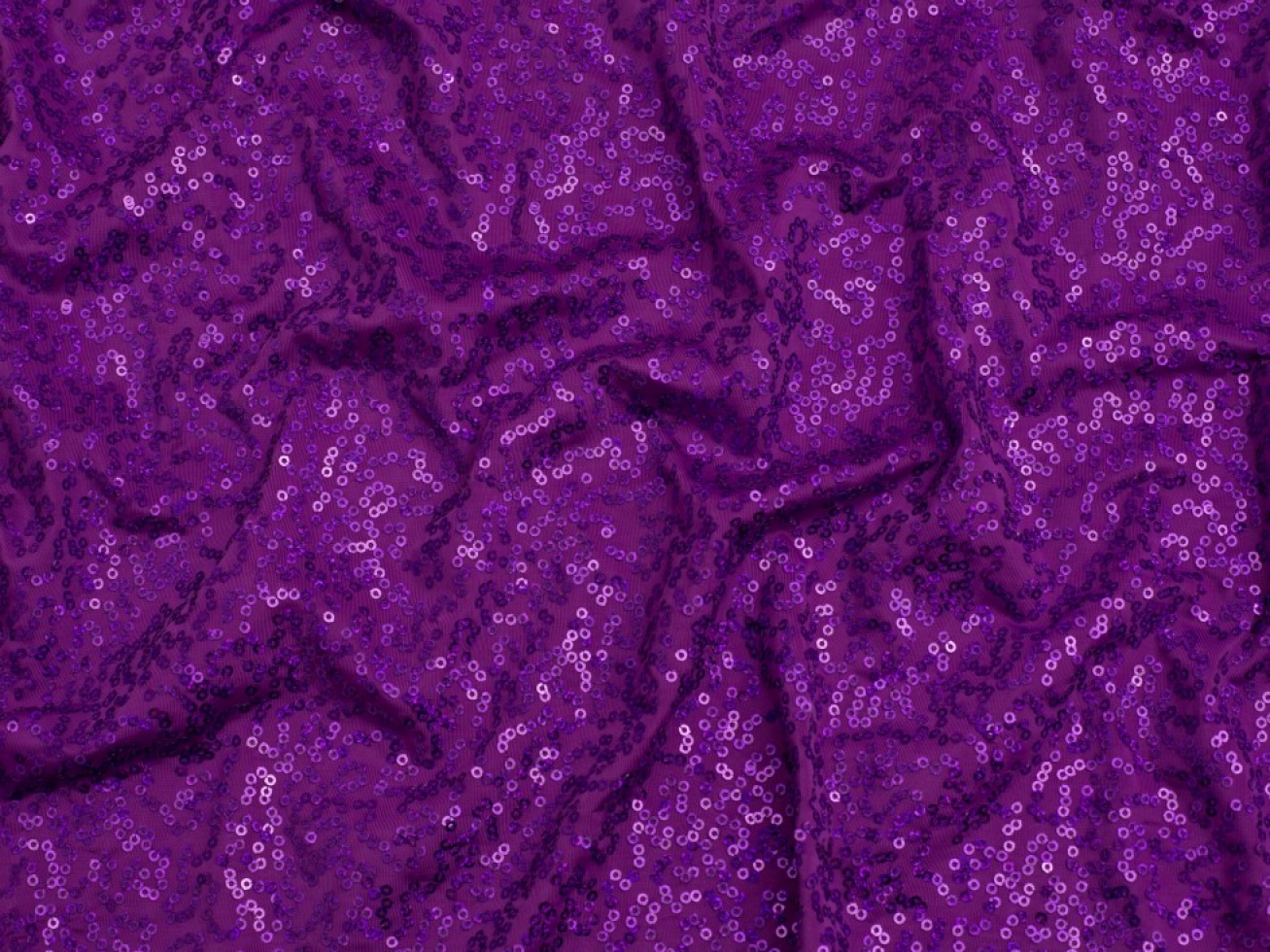 Minerva Core Range Sequin ITY Silky Stretch Knit Fabric Purple