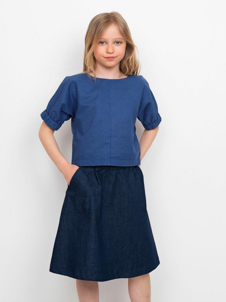 The Assembly Line Paper Sewing Pattern Cuff Top Mini