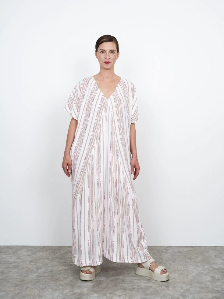 The Assembly Line Paper Sewing Pattern Minimalist Kaftan Dress