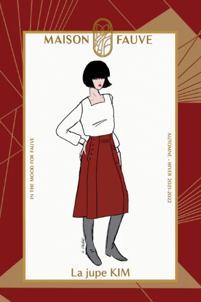 Maison Fauve Paper Sewing Pattern Kim Skirt