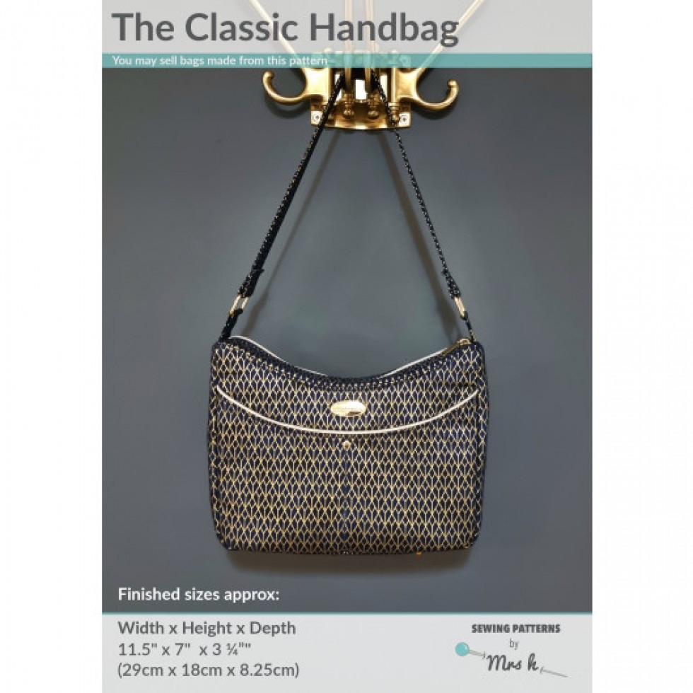 Mrs H Patterns Paper Sewing Pattern The Classic Handbag