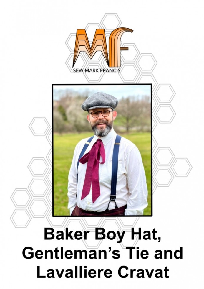 Sew Mark Francis Paper Sewing Pattern Baker Boy Tie & Lavalliere Cravat