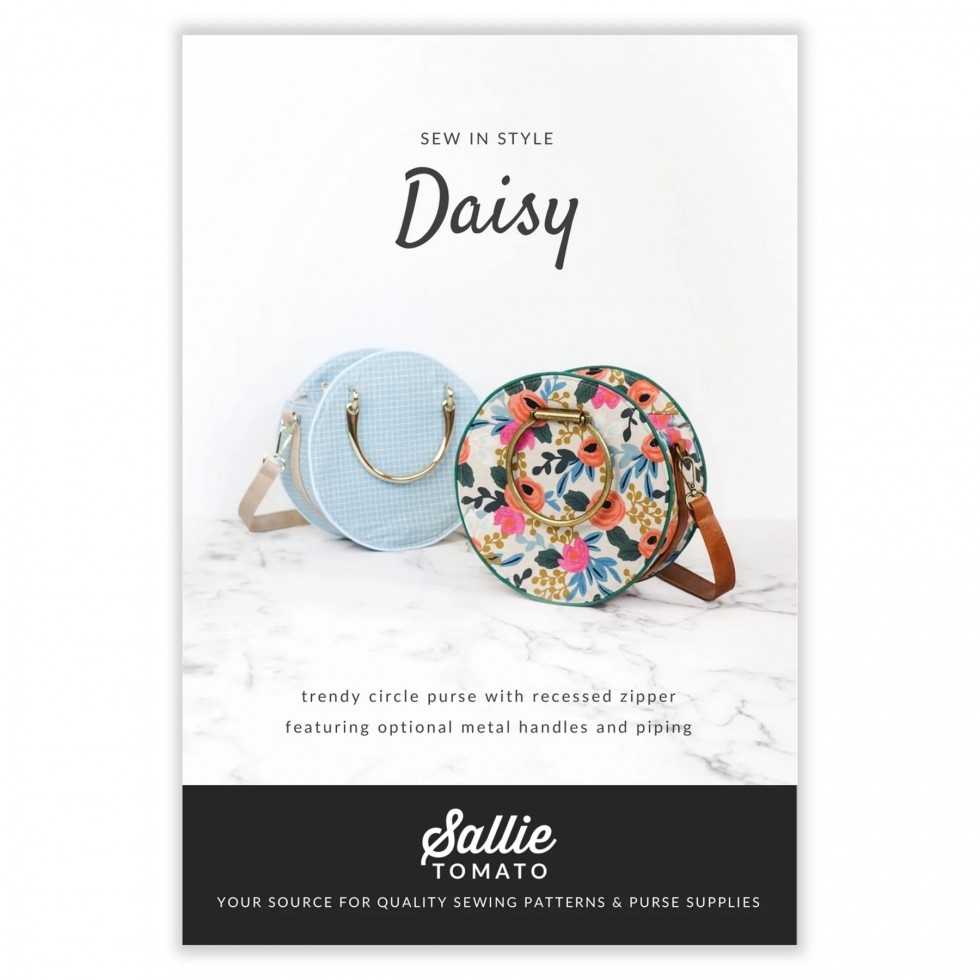 Sallie Tomato Paper Sewing Pattern Daisy Circle Purse