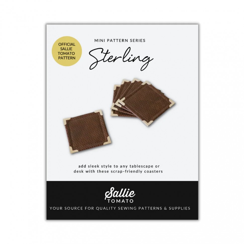 Sallie Tomato Paper Sewing Pattern Sterling Coasters