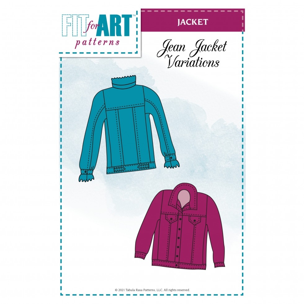 Fit For Art Jean Jacket Variations for the Tabula Rasa Jacket Paper Sewing Pattern