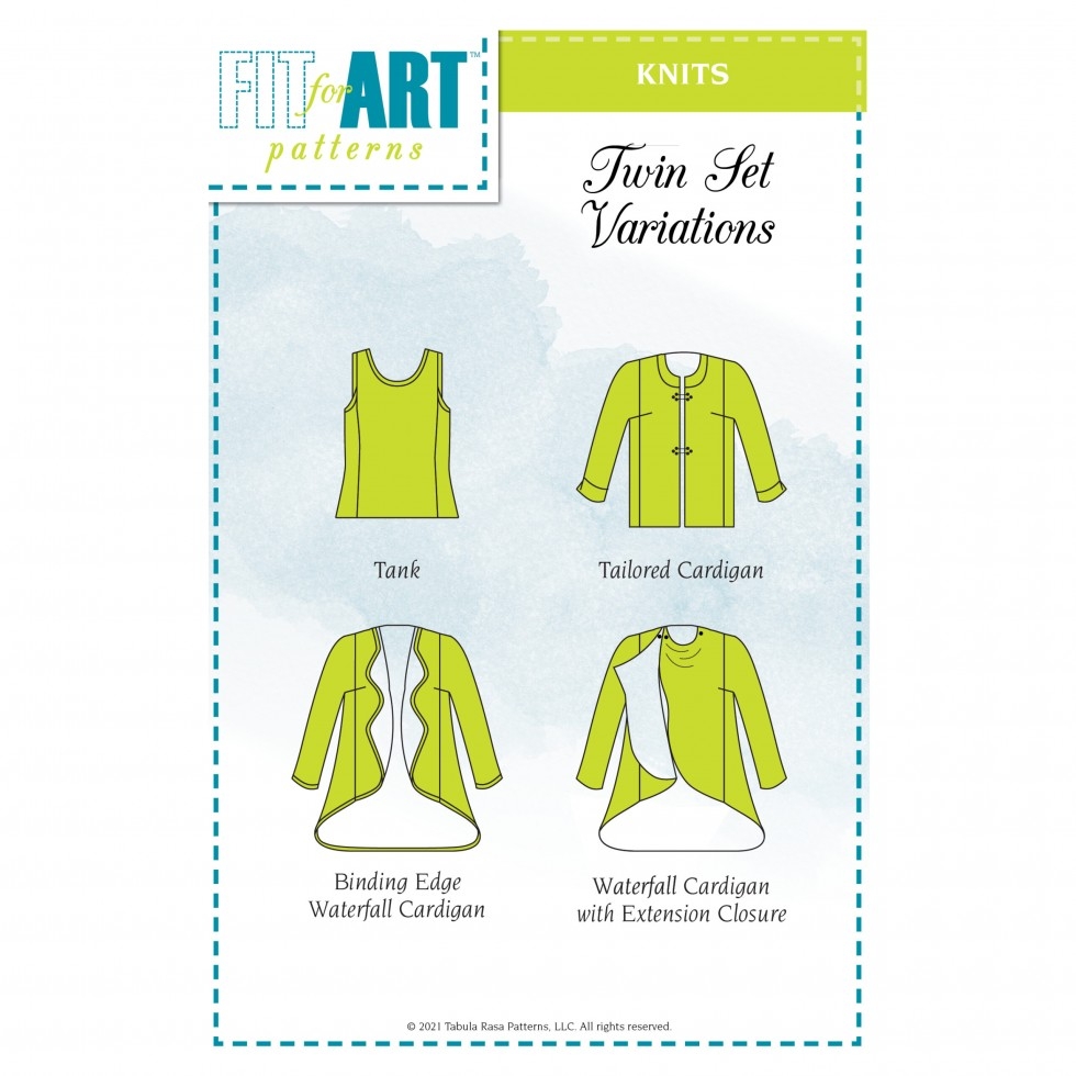 Fit For Art Twin Set Variations for Tabula Rasa Knits Paper Sewing Pattern