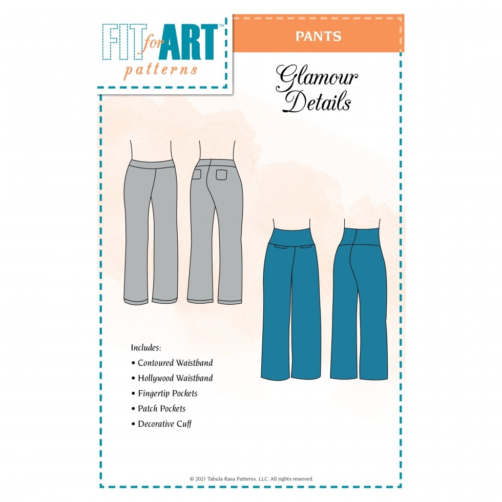 Fit For Art Glamour Details for Eureka Pants that Fit Paper Sewing Pattern