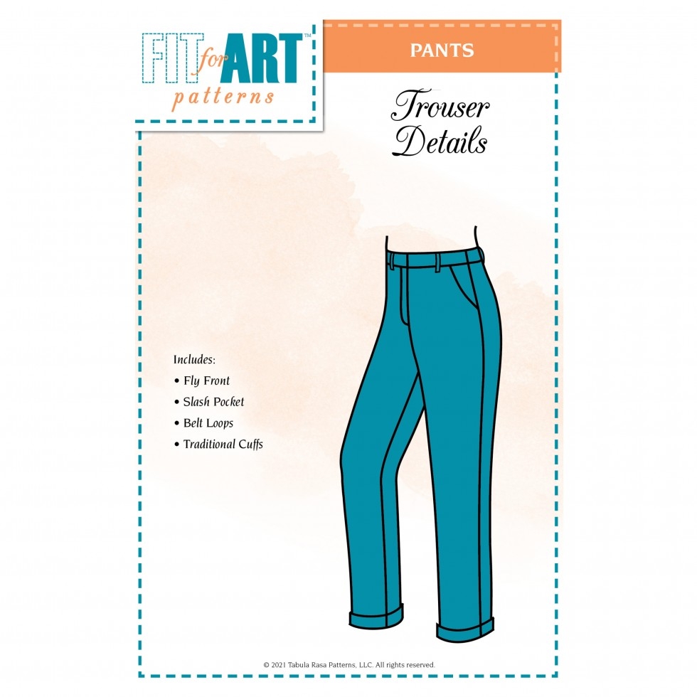Fit For Art Trouser Details for Eureka Pants that Fit Paper Sewing Pattern