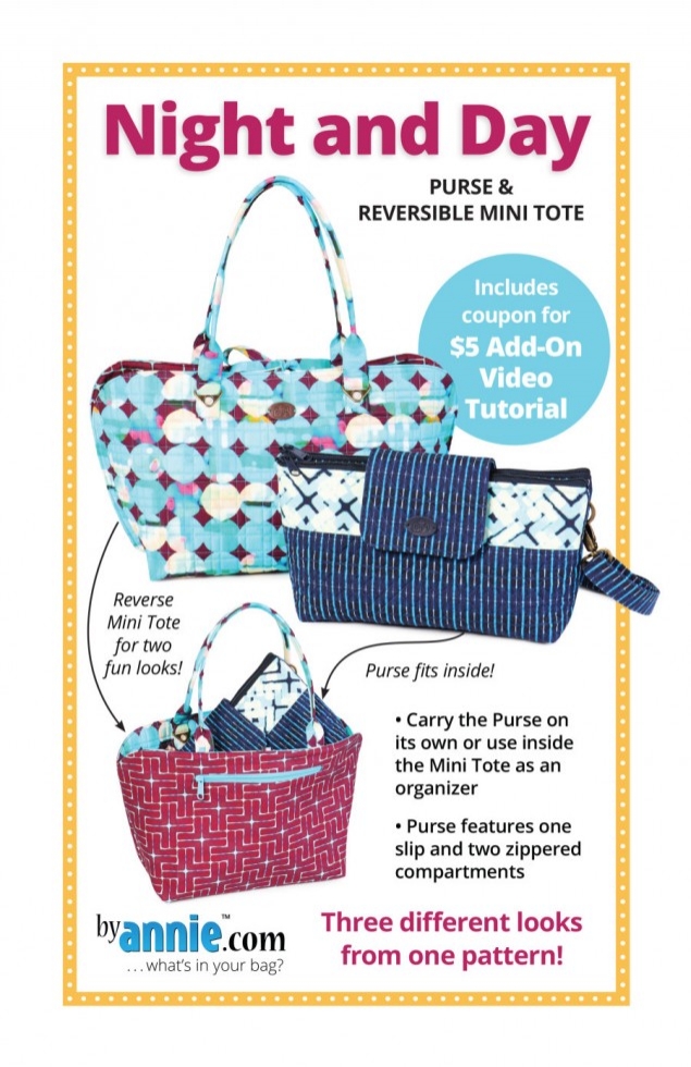 By Annie Paper Sewing Pattern Night & Day Purse