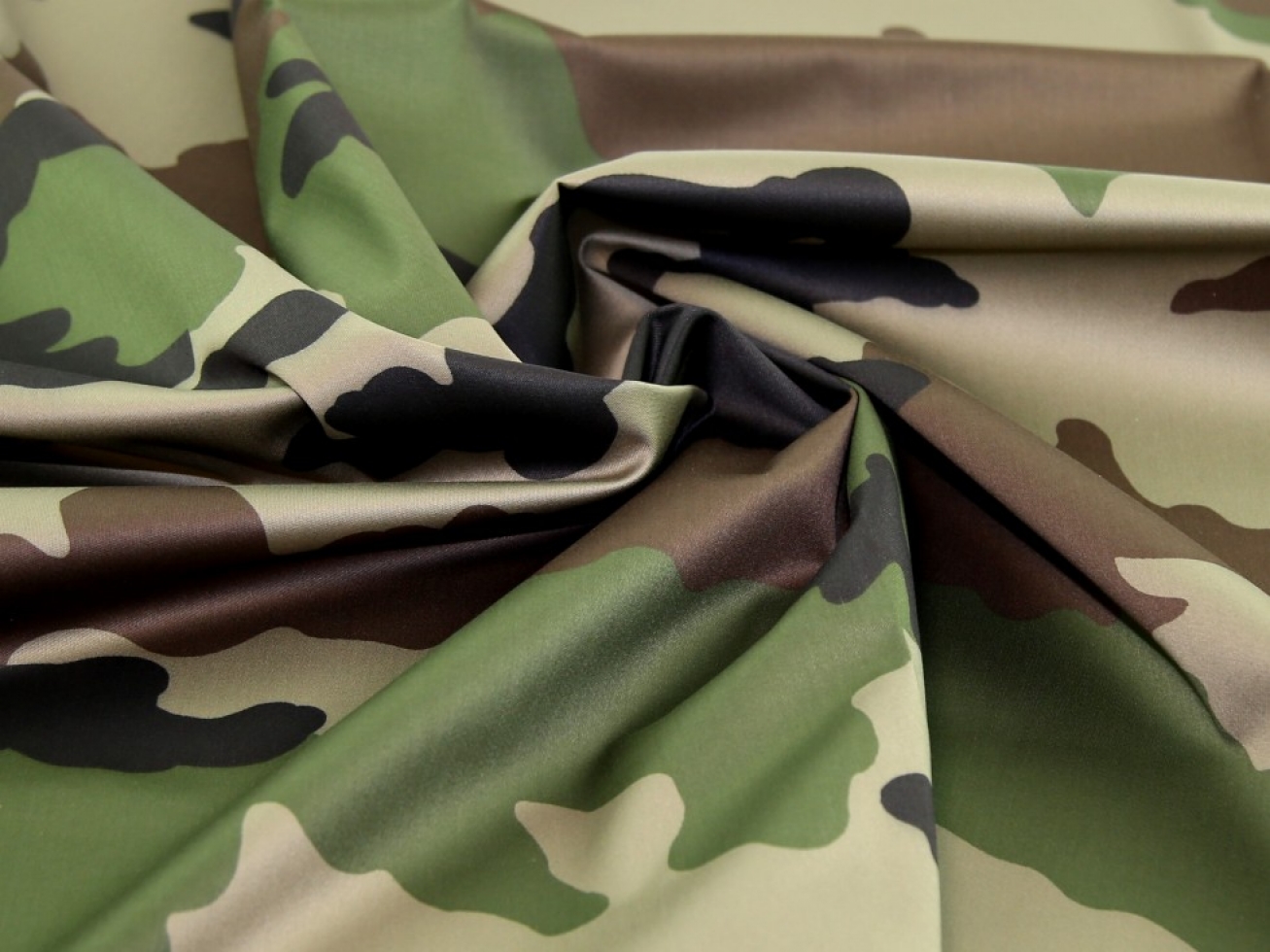 PU Coated Water Resistant Fabric Khaki