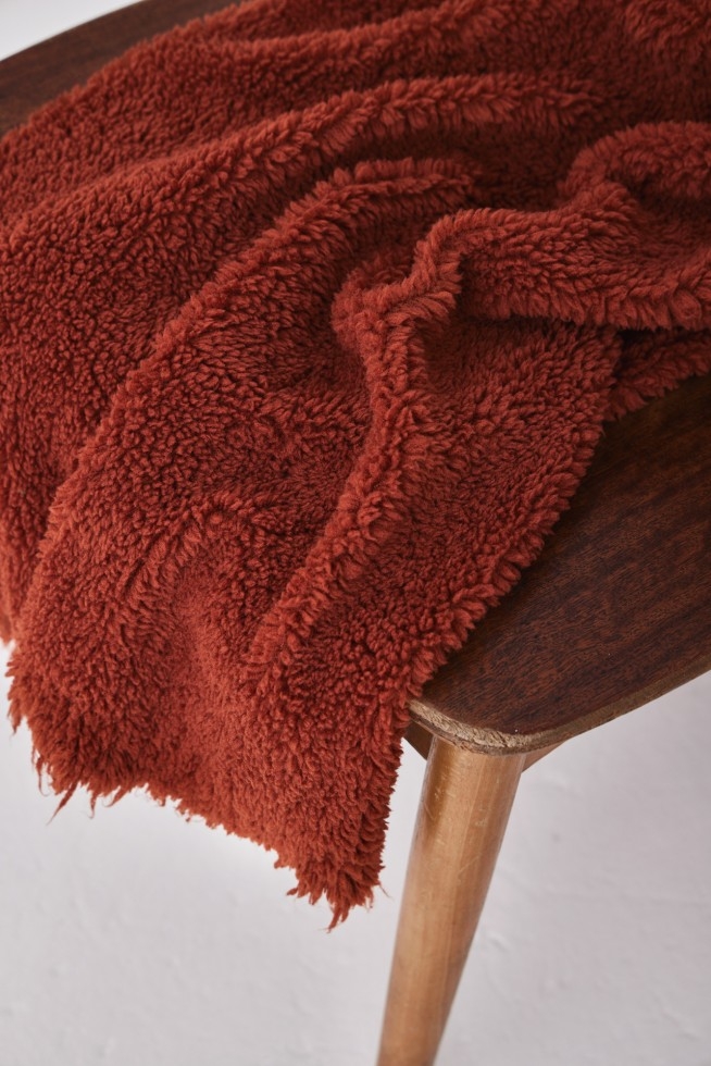 Mind The MAKER Sue Sherpa Fleece Fabric Sienna