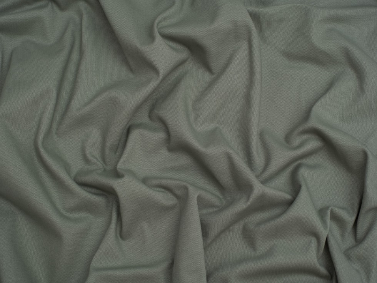 Minerva Core Range Brushed Stretch Woven Cotton Twill Fabric Dusky Green