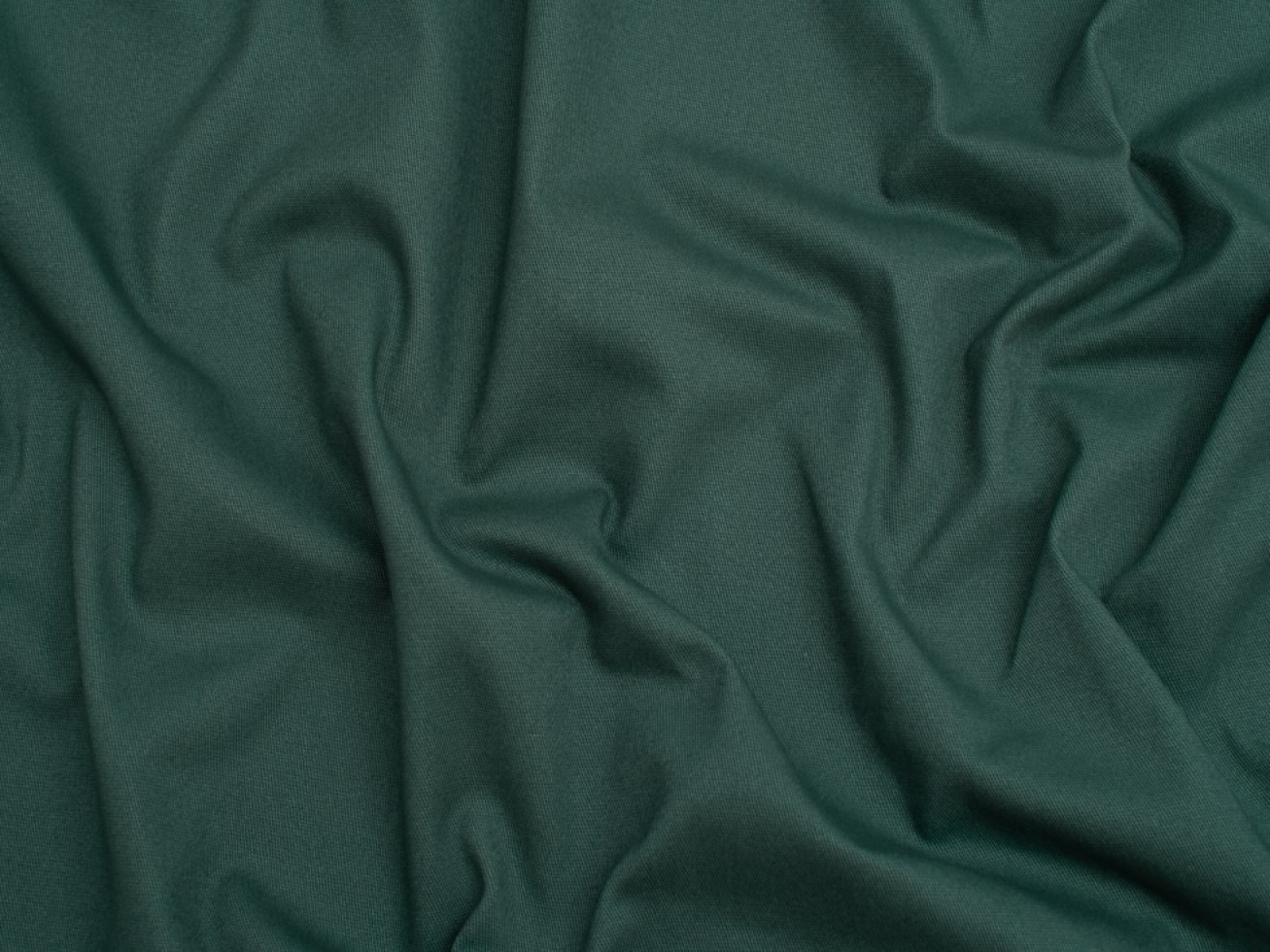 Minerva Core Range Brushed Stretch Woven Cotton Twill Fabric Soft Forest Green