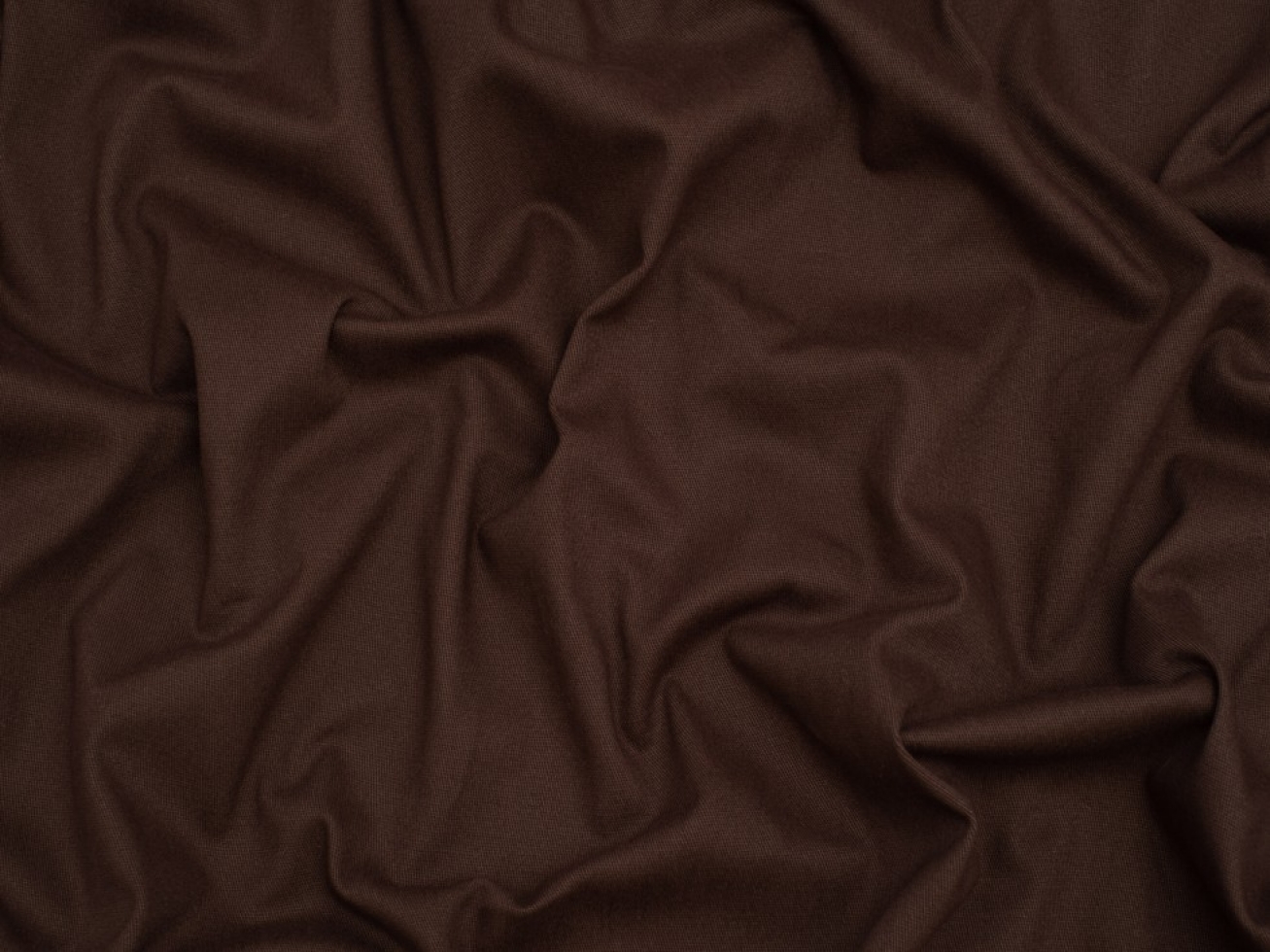 Minerva Core Range Brushed Stretch Woven Cotton Twill Fabric Brown