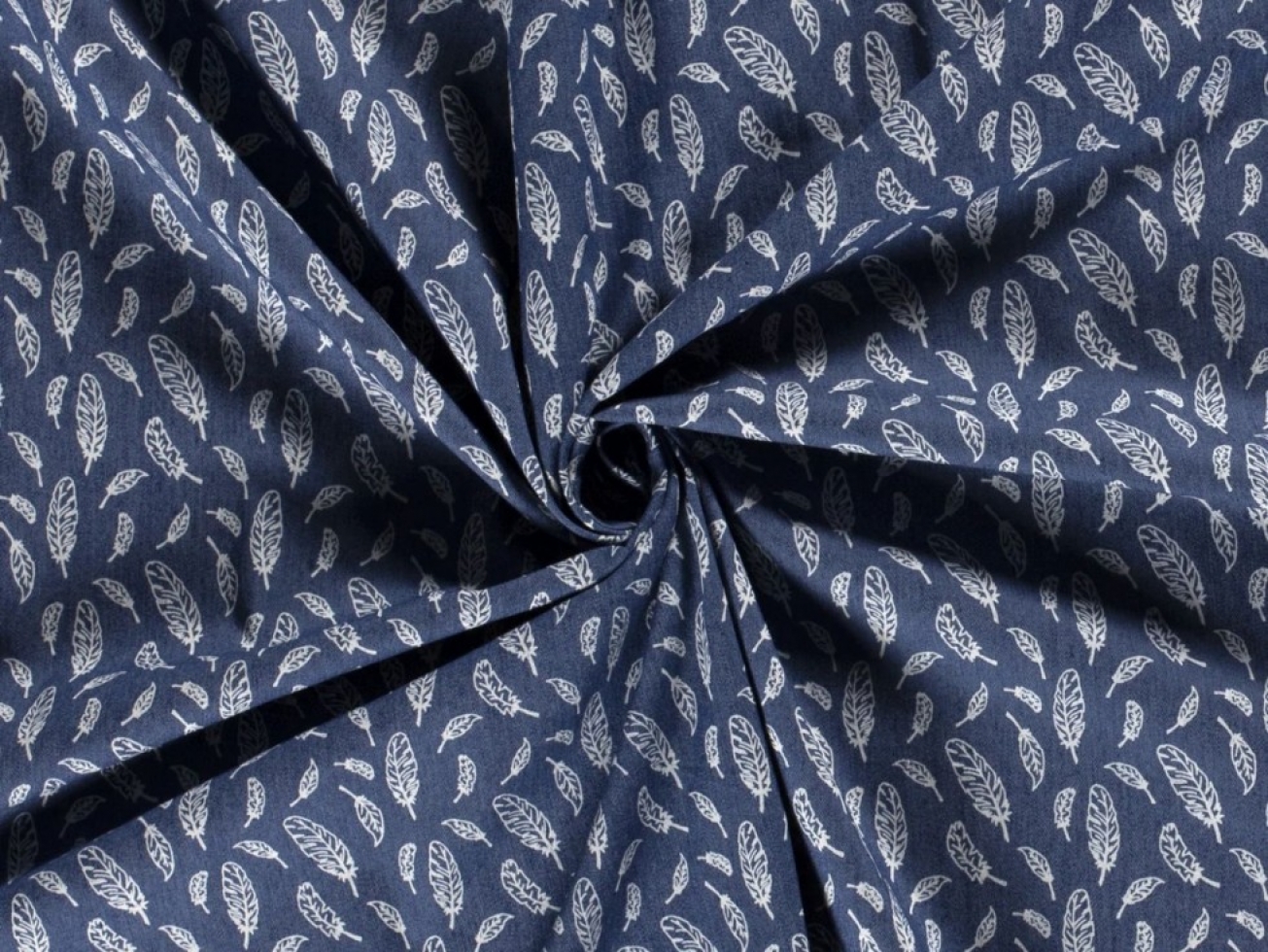 Stretch Woven Denim Fabric Indigo