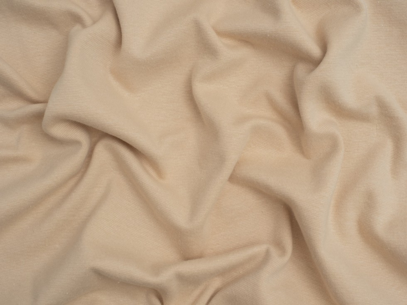 Minerva Core Range Baby Soft Tubular Ribbing Stretch Knit Fabric Cream