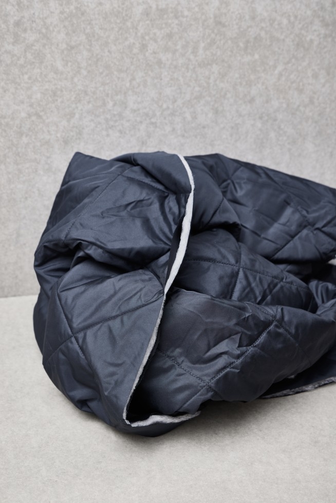 Mind The MAKER Gem Thelma Thermal Quilted Coating Fabric Indigo Night