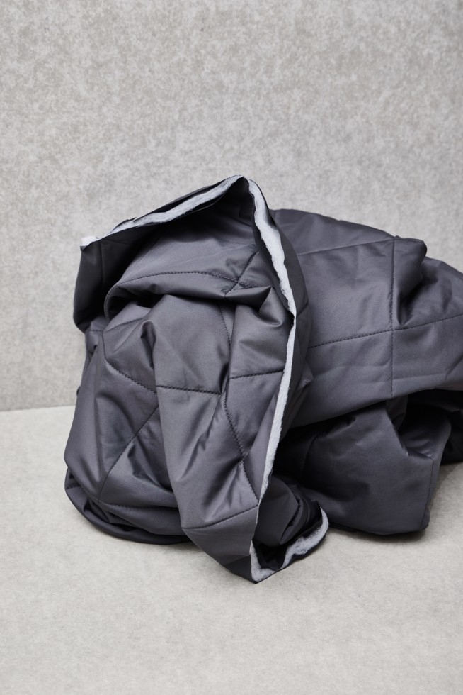 Mind The MAKER Gem Thelma Thermal Quilted Coating Fabric Calm Grey