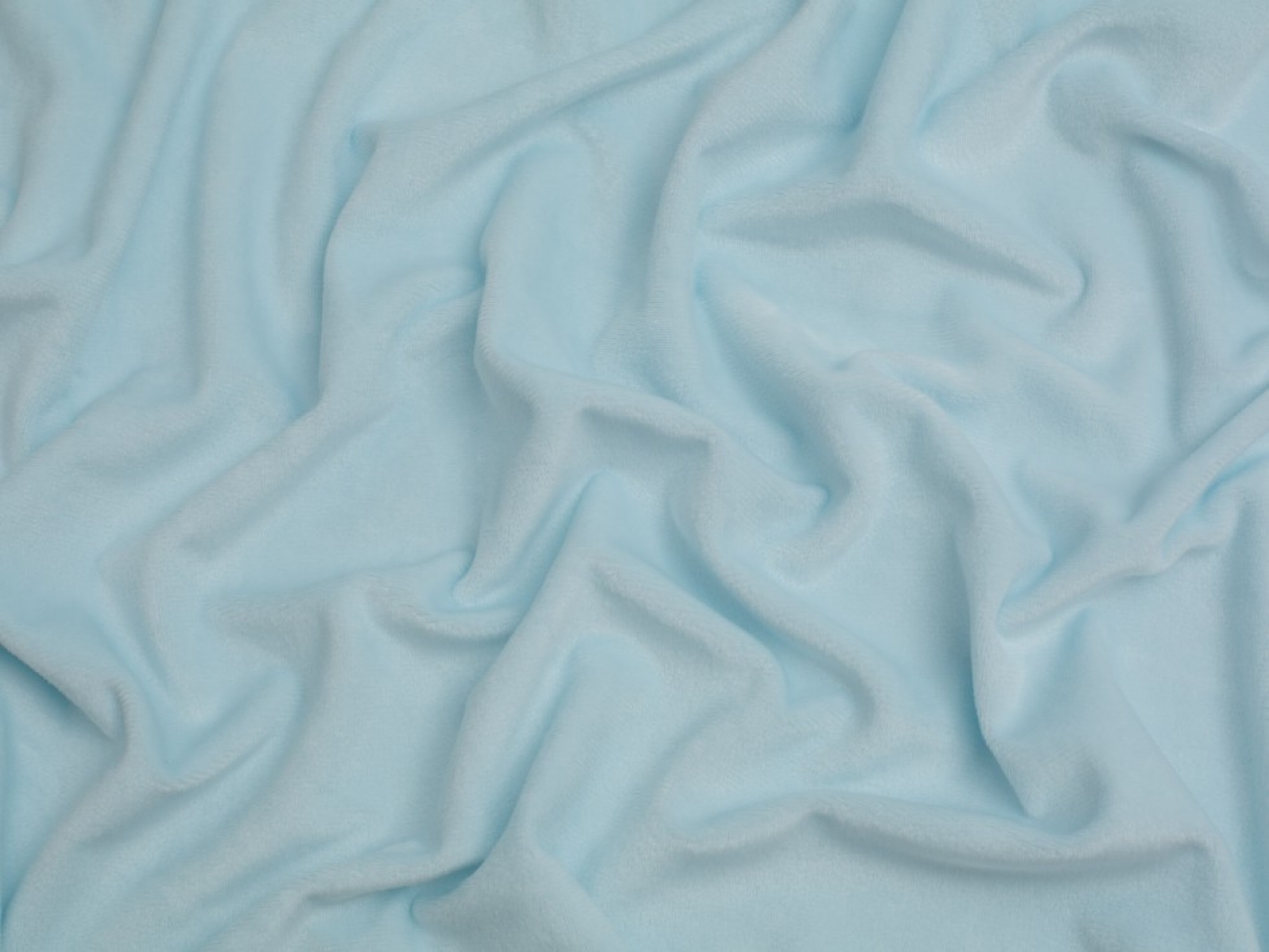 Minerva Core Range Super Soft Plush Fleece Fabric Powder Blue