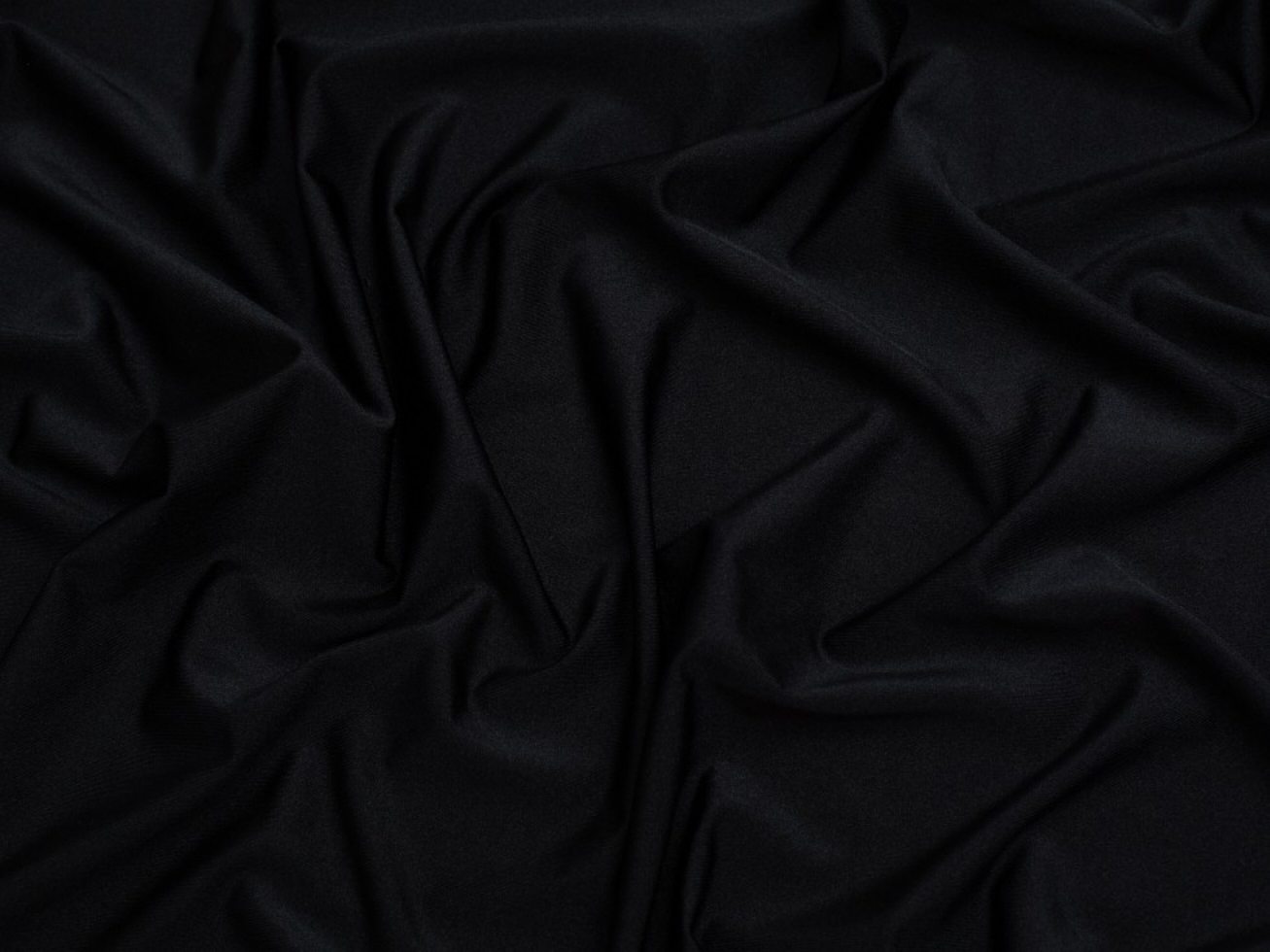 Minerva Core Range Chlorine Resistant Swimwear Lycra Four Way Stretch Knit Fabric Black
