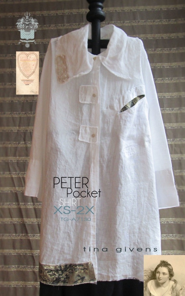Sew Tina Givens Paper Sewing Pattern Peter Pocket Shirt