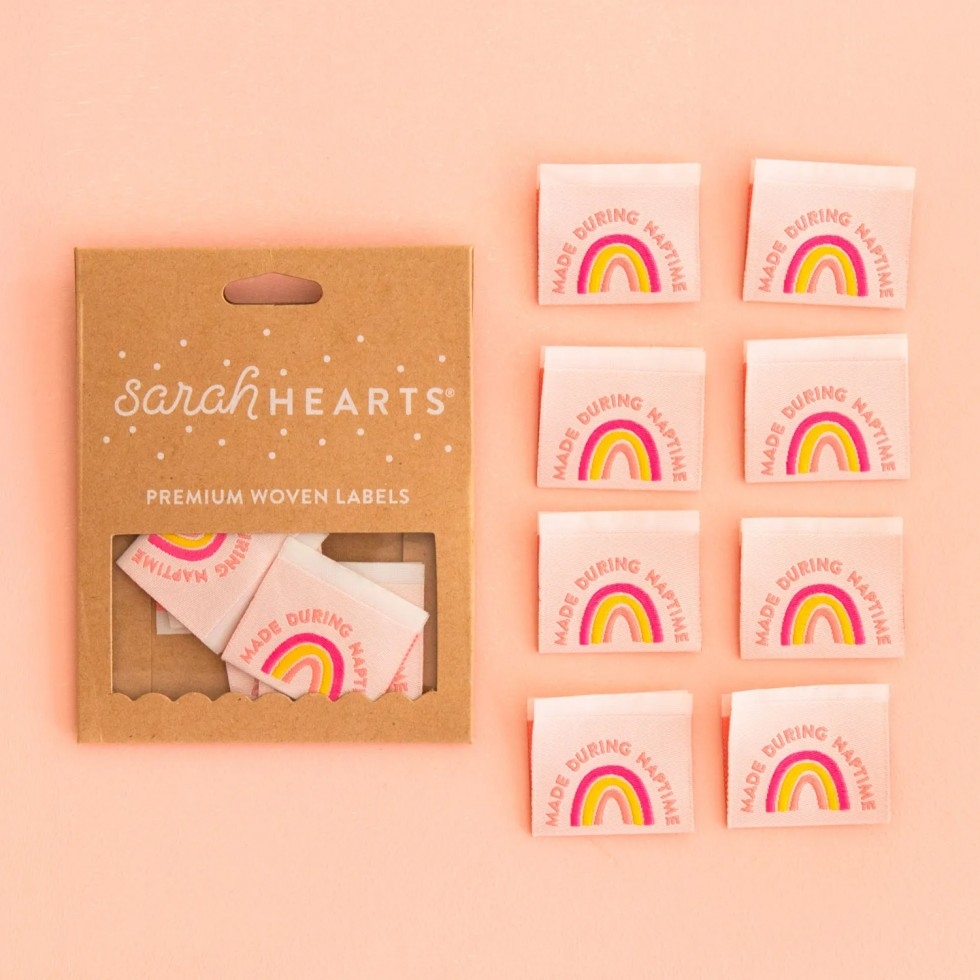 Sarah Hearts Made During Naptime Woven Labels