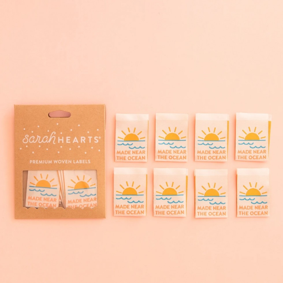 Sarah Hearts Made Near The Ocean Woven Labels